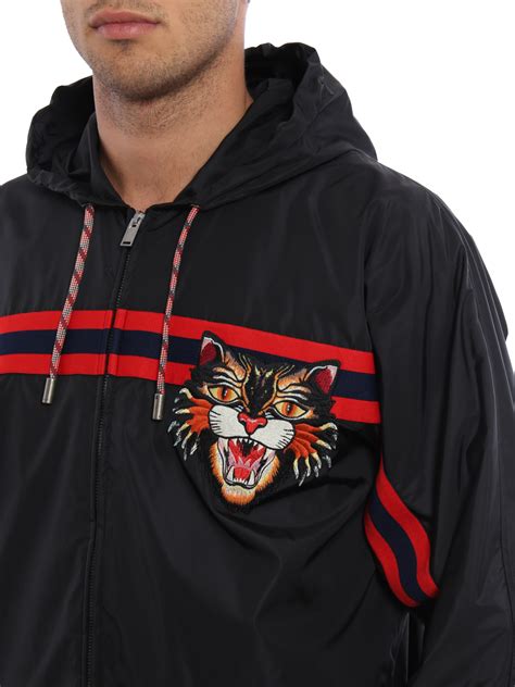 gucci windbreaker angry cat